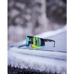 AMOQ Comet Solglasögon Svart Splash - Gold Spegellins