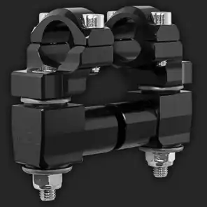 Rox Anti-Vibr Styrehever Tiltbar Ø28,6mm, 50mm heving sort eloks.